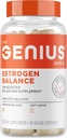 Genius Estrogen Balance, Dim Supplement - Blocker for Men & Women - Hormones, Hormonal Acne & Menopause - Aromatase Inhibitor with Grape Seed Extract & BioPerine - 30 Capsules