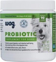 Amazon Brand - Wag Probiotic Supplement Daily Chews for Dogs, Supports Digestion and Gut Health, Natural Duck Flavor, 90 count