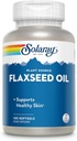 SOLARAY Flaxseed Oil 3000 mg with Omega 3 6 9, Flax Seed Softgels for Skin Health, Triple Omega Supplement, Non-GMO, Gluten Free, Lab Verified - 60-Day Guarantee - 33 Servings, 100 Softgels