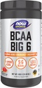 NOW Foods Sports Nutrition, BCAA (Branched Chain Amino Acids) Big 6, Watermelon Flavor, 600 Grams
