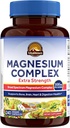 Vitalitown Magnesium Complex Supplement | 300mg Elemental Mag | Magnesium Citrate Glycinate Taurate Malate | Non-GMO, No Gluten, 240 Vegan Magnesio Capsules for Bone Brain Heart