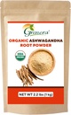 Grenera Organic Ashwagandha Powder 2.2 lbs (35.2 Ounce) (Withania somnifera) - Organic, Vegan, Kosher Certified