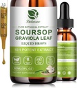 Lukaree Nature Soursop Bitters Liquid, 1 Month Supply Graviola Oil for Cell Support & Regeneration, Antioxidant, Immune Boost, Digestive, Sugar-Free, Gluten-Free, Sour SOP Multivitamin Drops 2 FL OZ