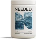 Needed. Prenatal Omega-3 - High Potency Dose of Sustainably Sourced Fish Oil, Lemon Zest Scented, 1000mg DHA, 1000mg EPA, Encased in a Gelatin-Free, Plant-Based Softgel Shell, 30-Day Supply