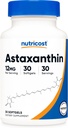 Nutricost Astaxanthin 12mg, 30 Softgels - Non-GMO and Gluten Free