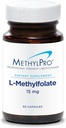 MethylPro L-Methylfolate 15 mg - L Methyl Folate, Methylfolate Supplement for Women & Men, Methylated Vitamin B9 (5-MTHF) for Brain Health, Focus, and Calm - 60 Capsules (Pack of 1)
