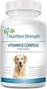 Vitamin B for Dogs, Complete B Complex for Dogs, Promote Blood Cell & Nervous System Health, Help Sustain Cellular Energy Production & Maintain Brain Function, 120 Chewable Tablets