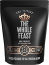 The Fittest Whole Feast Beef Protein Powder - Milk Chocolate - Grass Fed Nose to Tail Carnivore Blend Including Liver, Colostrum and Whole Bone - BCAAs - 14g Collagen, 21g Total Protein