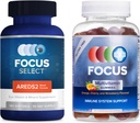 Focus Select AREDS2 Based Eye Vitamin & Focus Multivitamin, Daily Vitamin Variety Pack, Support Overall Health, Eye Vision Supplement Vitamin 90 Day Supply & Flavored Multivitamin Gummy 45 Day Supply