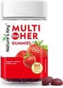Nature's Key Women's Strawberry Flavored Multivitamin Gummies, 90 Count, Immune Support, 18 Essential Vitamins, Niacin, Pantothenic Acid, Biotin, Calcium & Folic Acid