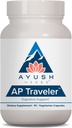 Ayush Herbs AP Traveler Digestive Support - Holy Basil & Neem Supplement for Women & Men, Source of Antioxidants, Helps Digestion, Made with Organic Ingredients - 90 Vegetarian Capsules (1 Count)