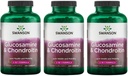 Swanson Glucosamine & Chondroitin Combo 500/250 Milligrams 200 Capsules (3 Pack)