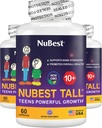 NuBest Tall 10+ - Advanced Bone Strength Formula - Supports Immunity, Healthy Development & Optimal Wellness - for Children (10+) & Teens Who Drink Milk Daily | Pack 3 | 3 Months Supply