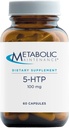 Metabolic Maintenance 5-HTP (5-Hydroxytryptophan), 100mg - Mood Support Supplement with Vitamin C & Vitamin B6 for Serotonin Metabolism - 5 HTP to Nourish Gut Function (60 Capsules)
