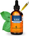 Organic Kava Root Liquid Extract for Stress Support & Relaxation: Vegan Kava Extract, Non-GMO Kava Kava Tincture for Calm & Relaxed Mood, Gluten-Free, 4 Oz | Up to 3 Months Supply