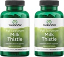 Swanson Milk Thistle - Herbal Liver Support Supplement - Natural Formula Helping to Maintain Overall Health & Wellbeing - (100 Capsules, 500mg Each) 2 Pack