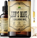 Lion's Mane Extract 4 fl oz Liquid – Natural Mushroom Supplement Tincture for Brain, Memory, Mental Clarity & Focus – Immune Support – High Potency Formula – 90-Day Supply