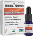 Forces of Nature Sinus Relief Nasal Decongestant, Organic Maximum Strength Homeopathic Medicine, Immune Support & Relief from Congestion, Sinus Pressure, Sneezing, Runny Nose, Non-Drowsy, 10ml