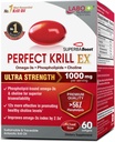 LABO Nutrition Perfect Krill EX, 1000mg Antarctic Krill Oil Omega 3 EPA DHA, Highest Phospholipids (Over 56%) with Choline, Astaxanthin | Heart Brain Eye Joint Health, Made in USA, 60 softgels