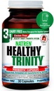 Natren Healthy Trinity Probiotics Supplement - 30 Dairy and Gluten Free Gel Capsules - Improve Gut and Digestive Health, 30 Billion CFU - Lactobacillus Acidophilus, Bifidobacterium, Bulgaricus