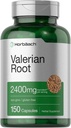 Horbäach Valerian Root Capsules | 2400 mg | 150 Count | Extract Supplement | Non-GMO, Gluten Free