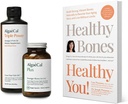 ALGAECAL Bundle - Calcium Supplement with Vitamin D + K2, Mag, Boron & Omega 3 Fish Oil with EPA & DHA and Book by Lara Pizzorno Healthy Bones Healthy You, to Increase Bone Health