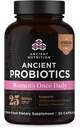 Ancient Nutrition Probiotics for Women, Probiotic Women's Once Daily 30ct, Digestive and Immune Support, Bloating and Constipation Relief for Women, Gluten Free, Superfoods Blend, 25 Billion CFUs*