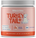 Fifth & Fido Lipoma Treatment for Dogs - Dog Food Toppers for Dry Food - Turkey Tail Mushroom Powder - Mushroom Supplement for Lumps, Bumps & Warts - Pet Vitamins and Supplements, 100 Servings