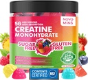 novomins Creatine Monohydrate Gummies 5000mg for Men & Women, Chewables Creatine Monohydrate for Muscle Strength, Muscle Builder, Energy Boost, Pre-Workout Supplement(120 Count)