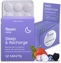 Neuro Sleep & Recharge Meltaway Mints - Contains Melatonin 1 mg, Chamomile & Elderberry - Travel Aid for Nighttime Relaxation & Healthy Sleep Cycle - Mixed Berry, 144 ct