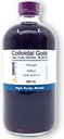 True Colloidal Gold (100 ppm) - 99.99+% Purity - 500 mL (16.9 Fl Oz) in a Clear Glass Bottle