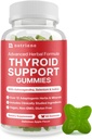 Thyroid Support Gummies - Selenium Supplement & Iodine Supplements for Thyroid Support - Energy Booster for Women and Men - Hypothyroidism Supplements with Metabolism Support