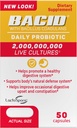 Bacid Daily Probiotic with Bacillus Coagulans, 50 Count, Digestion Supplement to Improve Occasional Constipation