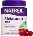 Natrol Melatonin Gummies, Sleep Support, 90 Strawberry-Flavored Adult Melatonin Gummies, 5 mg Sleep Aids for Adults