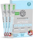 Electrolyte Powder Hydration Packets Powder B12 Elderberry | Coconut Berry Flavored 18 Stick Packs Box | Vegan and Plant-Based Sugar Free