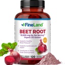 FineLand Beet Root Capsules | Blood Pressure Support 10,000mg Equivalent per Serving | 20:1 Extract,120 Vegan Capsules – Immune System, Circulation & Heart Health – Non GMO, Made in USA