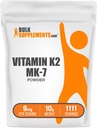 BulkSupplements.com Vitamin K2 Powder - Vitamin K2 MK-7, as Menaquinone Powder - K2 Vitamin Supplement for Wellness, Gluten Free, 9mg per Serving, 10g (0.35 oz) (Pack of 1)