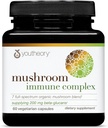 Youtheory Mushroom Immune Complex - Vegan Immune Support Supplement* - Organic Mushroom Blend with Chaga, Cordyceps, Lion's Mane, Maitake & More - 60 Vegetarian Capsules