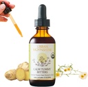 Urban Moonshine Calm Tummy Digestive Bitters - Relief for Nausea & Upset Stomach - Debloat - Digestive Health - Certified Organic - Ginger - Dandelion Root - Chamomile - 2 Fl Oz