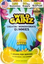 Creatine Monohydrate Gummies for Men & Women 5000mg - Made in USA, Potency Tested, Vegan, Supports Muscle Growth, Strength & Cognitive Function, Non-GMO Gluten-Free Lemon Flavored Creatine 150 Chews