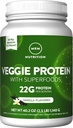 MRM Nutrition Veggie Protein with Superfoods | Vanilla Flavored | 22g Complete Protein | Over 8.8g Essential Amino acids | 13 superfoods | with Omega 3s and Omega6s | Keto Friendly | 33 Servings