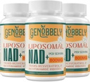 800 mg Liposomal NAD+ Supplement with Nicotinamide Riboside 200 mg, Trans-Resveratrol 100 mg - True NAD Supplement for DNA Repair, Healthy Aging, Brain Function - 180-Day Supply