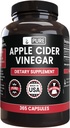 Pure Original Ingredients Apple Cider Vinegar (365 Capsules) No Magnesium Or Rice Fillers, Always Pure, Lab Verified
