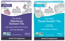 Earth Mama Organic Elderberry Immune Tea + Organic Throat Smoothie™ Tea for Wellness Support | Safe for Breastfeeding, Pregnancy and Kids, 16 Count (Pack of 2)