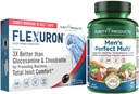 Purity Products Bundle - Men's Perfect Multi + Flexuron Joint Formula Men's Multi Supports Healthy Vitality, Energy +More - Flexuron - 3X Better Than Glucosamine & Chondroitin - 30 Day Supply