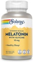 SOLARAY Melatonin 10mg with Glycine - Extended Release, Healthy Sleep Aid and Calming Relaxation Support - Lab Verified, Vegan, Gluten Free, 60-Day Guarantee - 100 Servings, 100 VegCaps