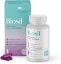 Biosil Advanced Hair + Nail Care - Growth Vitamins for Women - Strengthen & Thicken Strands - 30 Capsules - Patented ch-OSA - 15-Day Supply