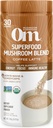 OM MUSHROOM SUPERFOOD Coffee Latte Blend – Functional Mushroom Powder with Lion’s Mane, Cordyceps, Reishi & Chaga – Energy, Focus & Mental Clarity Support – 8.47 oz Canister (30 Servings)