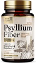 Psyllium Husk Capsules 1500 mg - Natural Fiber Supplement Pills, Daily Digestion, Colon Health, & Regularity Support, Plant Based Psyllium Husks Powder Caps, Vegan, Non-GMO - 120 Veggie Capsules
