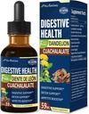 Cuachalalate Digestive Health Drops, Corteza de Cocolmeca para Purgante Limpiar Estomago, Gut Support Supplement for Bloating Relief, Detox Cleanse w/Cinnamon, Dandelion Extract Liquid. 2oz